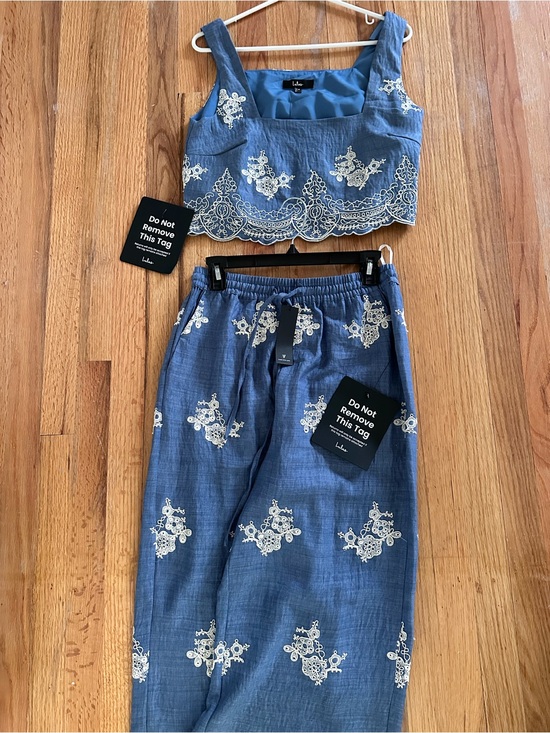 Lulus Pants - Lulu’s Havana Blue Set